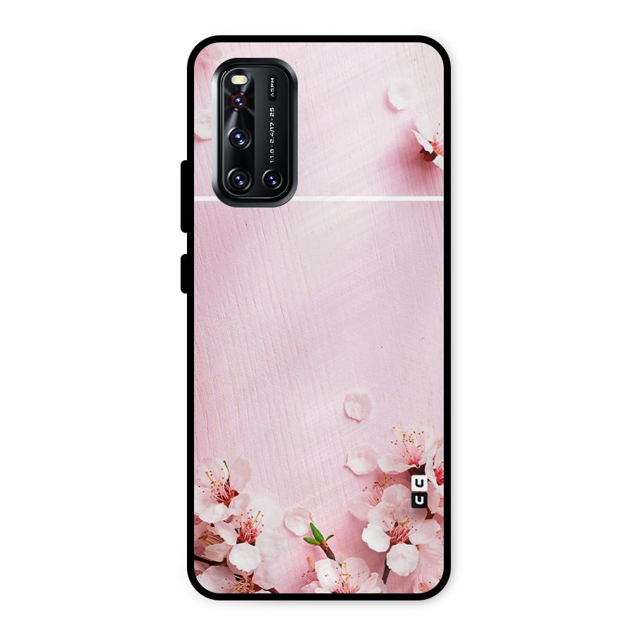 Blossom Frame Pink Metal Back Case for Vivo V19