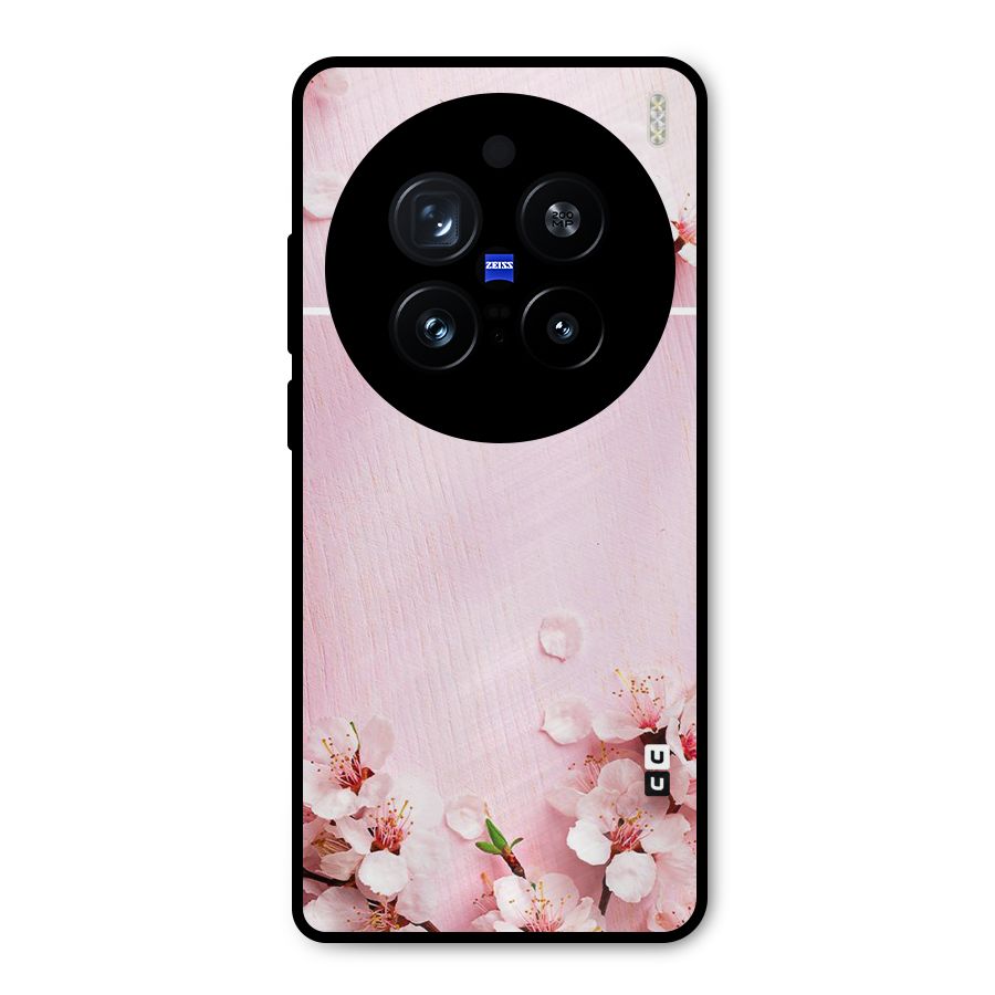 Blossom Frame Pink Metal Back Case for Vivo X200 Pro