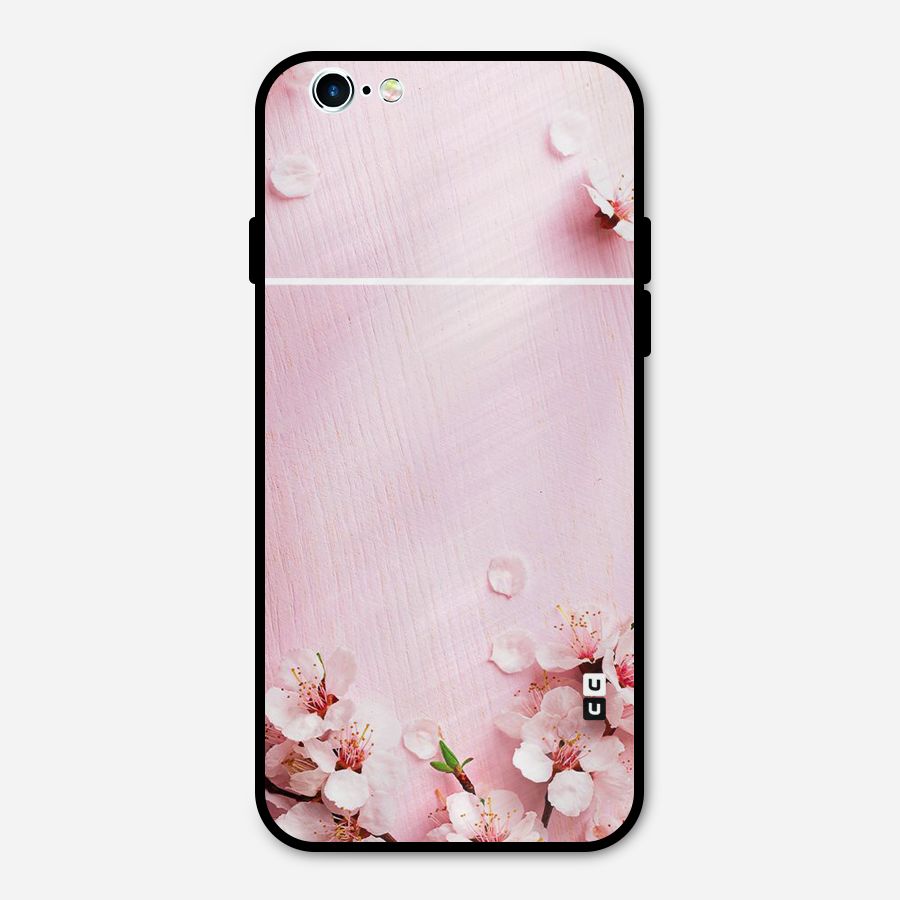 Blossom Frame Pink Metal Back Case for iPhone 6 6s