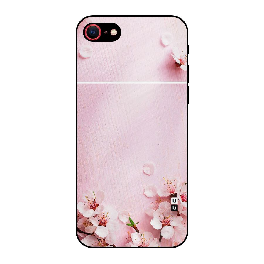 Blossom Frame Pink Metal Back Case for iPhone 7