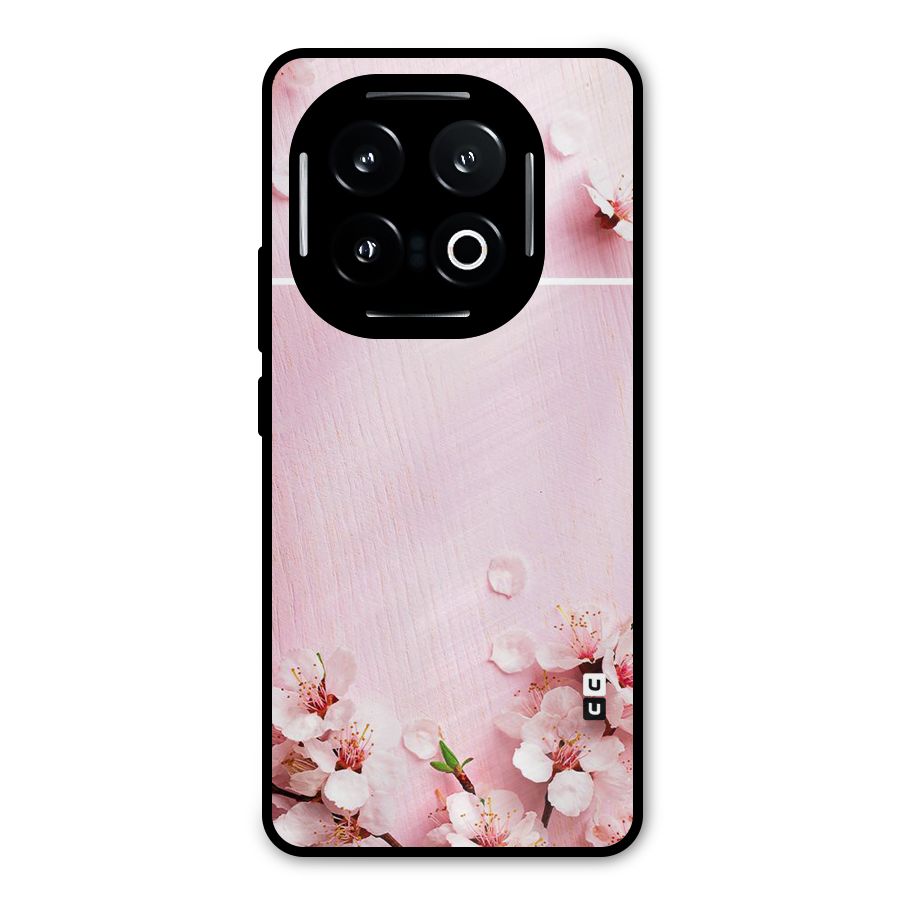 Blossom Frame Pink Metal Back Case for iQOO 13