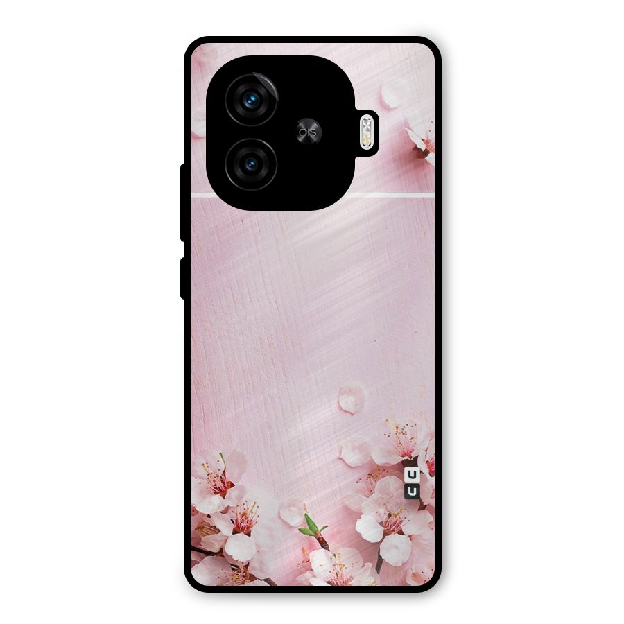 Blossom Frame Pink Metal Back Case for iQOO Neo 10R