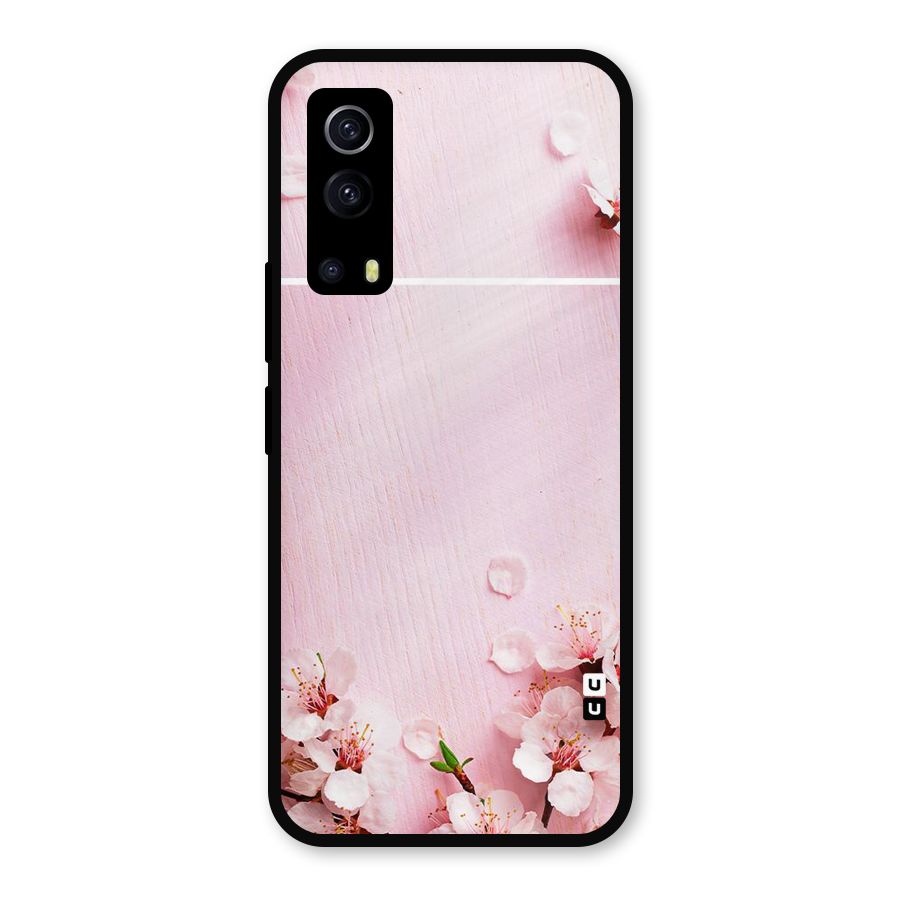 Blossom Frame Pink Metal Back Case for iQOO Z3