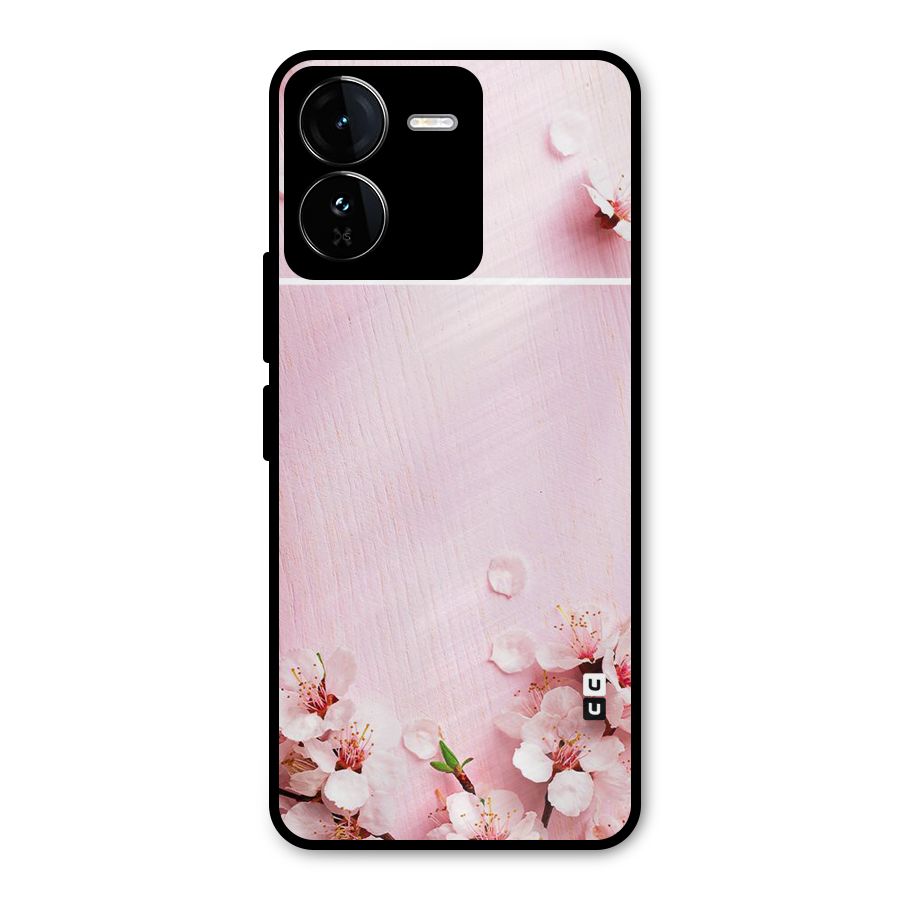 Blossom Frame Pink Metal Back Case for iQOO Z9