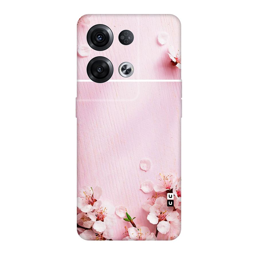 Blossom Frame Pink Original Polycarbonate Back Case for Oppo Reno8 Pro 5G