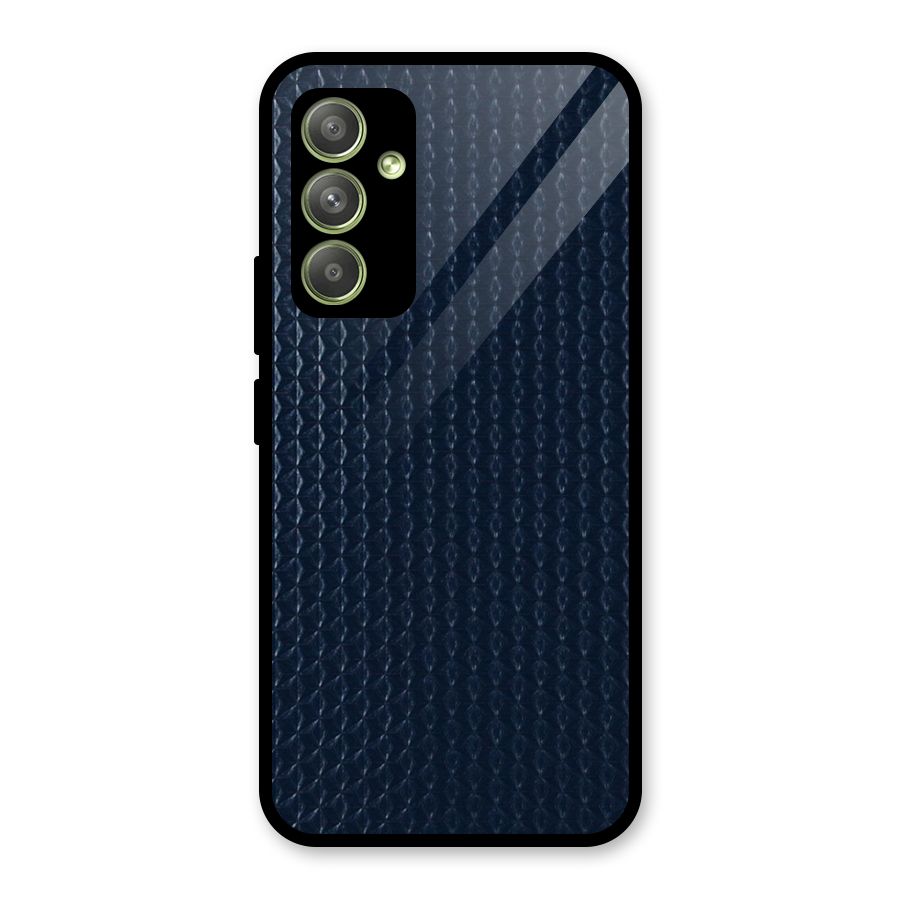 Blue Pattern Glass Back Case for Galaxy A54