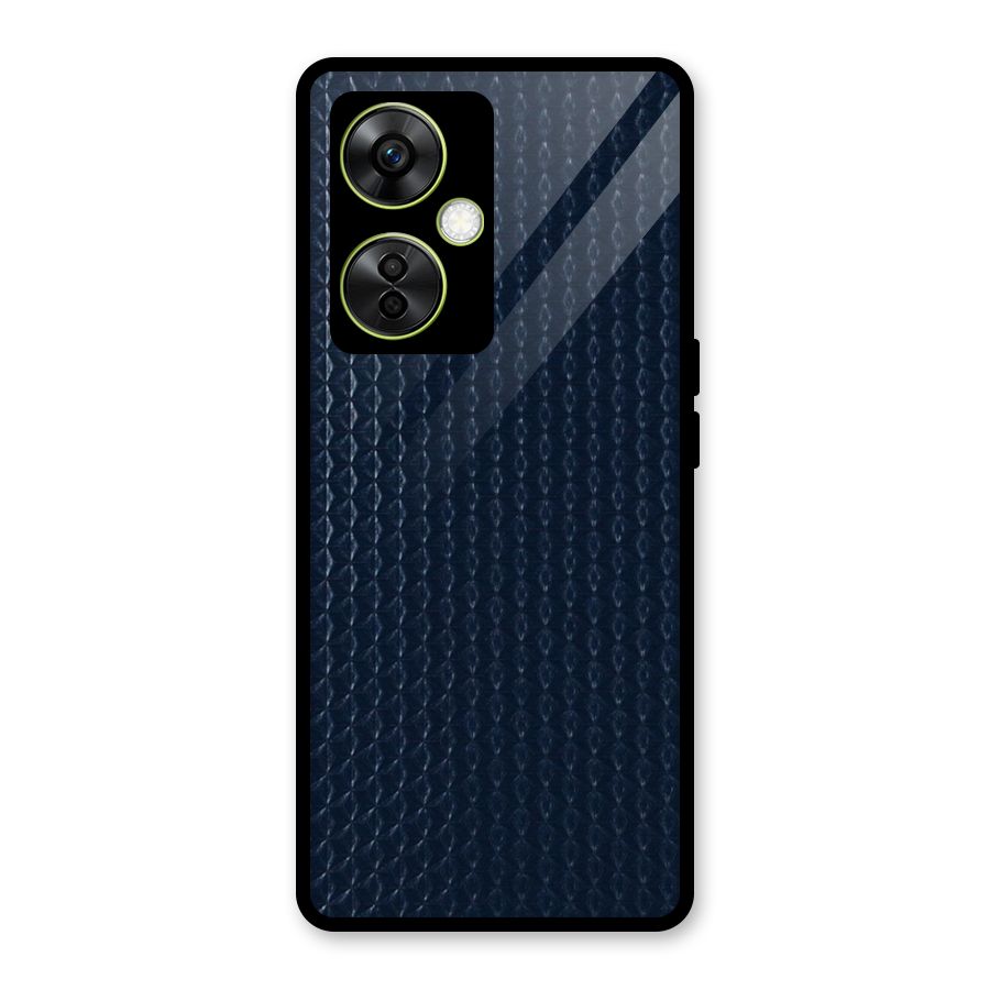 Blue Pattern Glass Back Case for OnePlus Nord CE 3 Lite