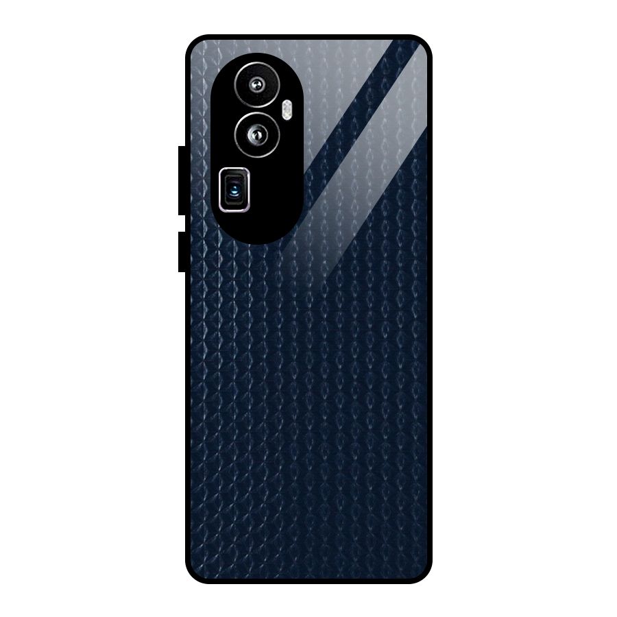 Blue Pattern Glass Back Case for Oppo Reno10 Pro Plus