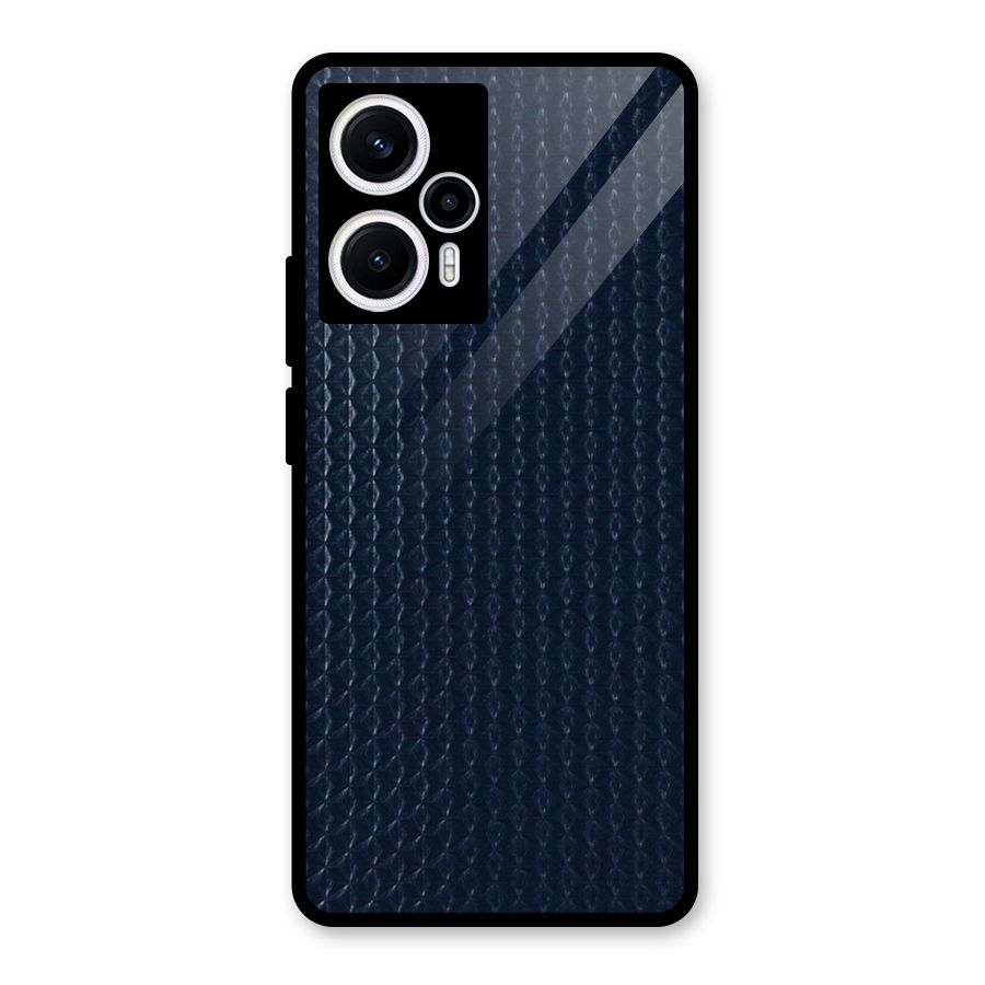 Blue Pattern Glass Back Case for Poco F5