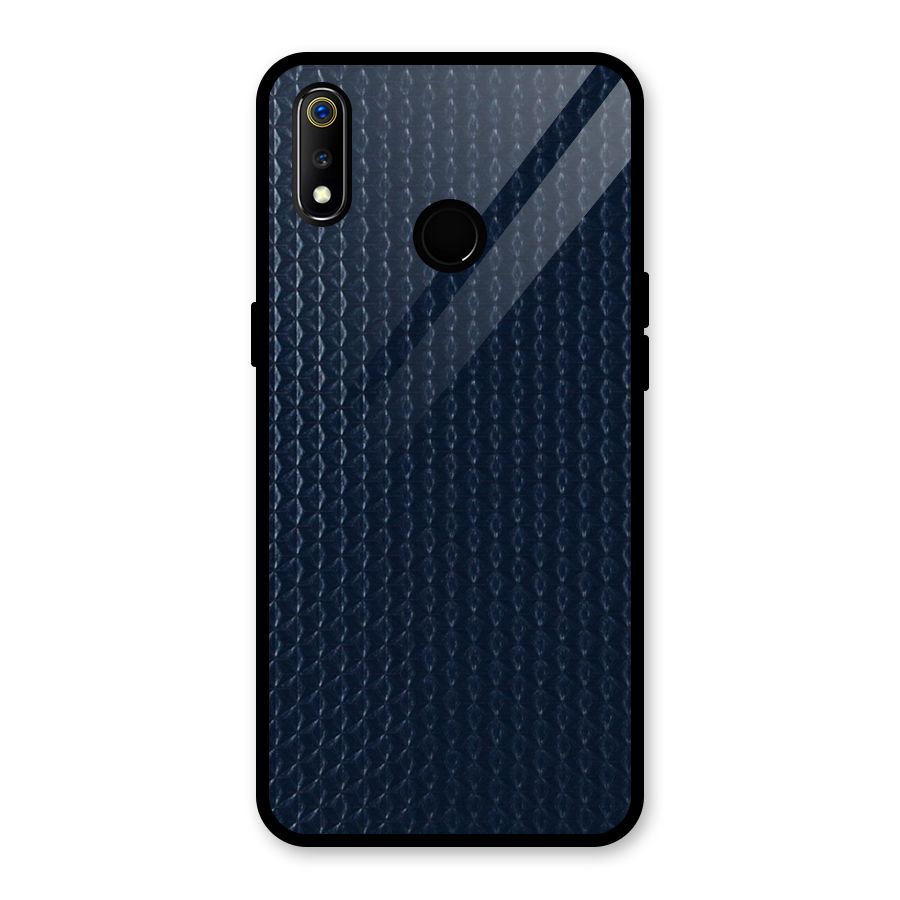 Blue Pattern Glass Back Case for Realme 3i