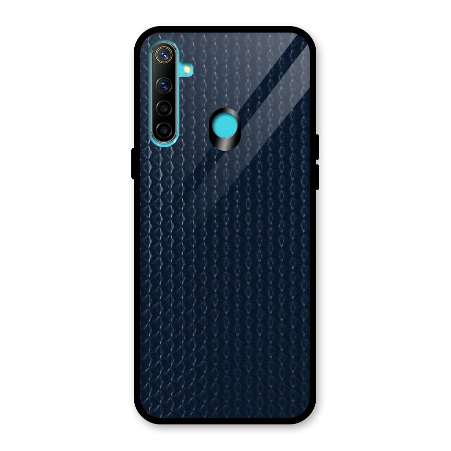 Blue Pattern Glass Back Case for Realme 5