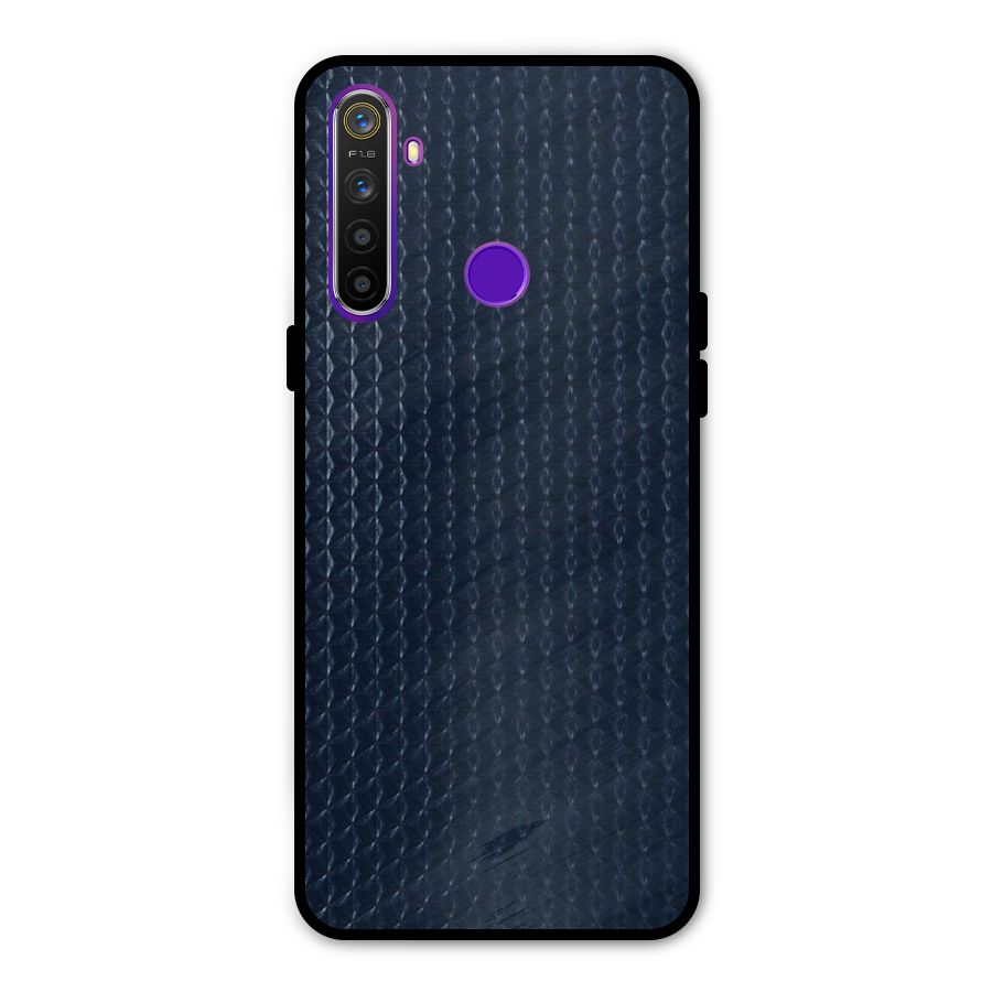 Blue Pattern Glass Back Case for Realme 5s