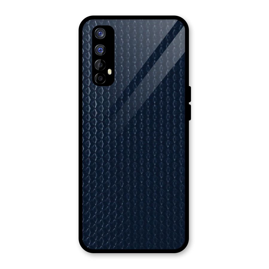 Blue Pattern Glass Back Case for Realme 7