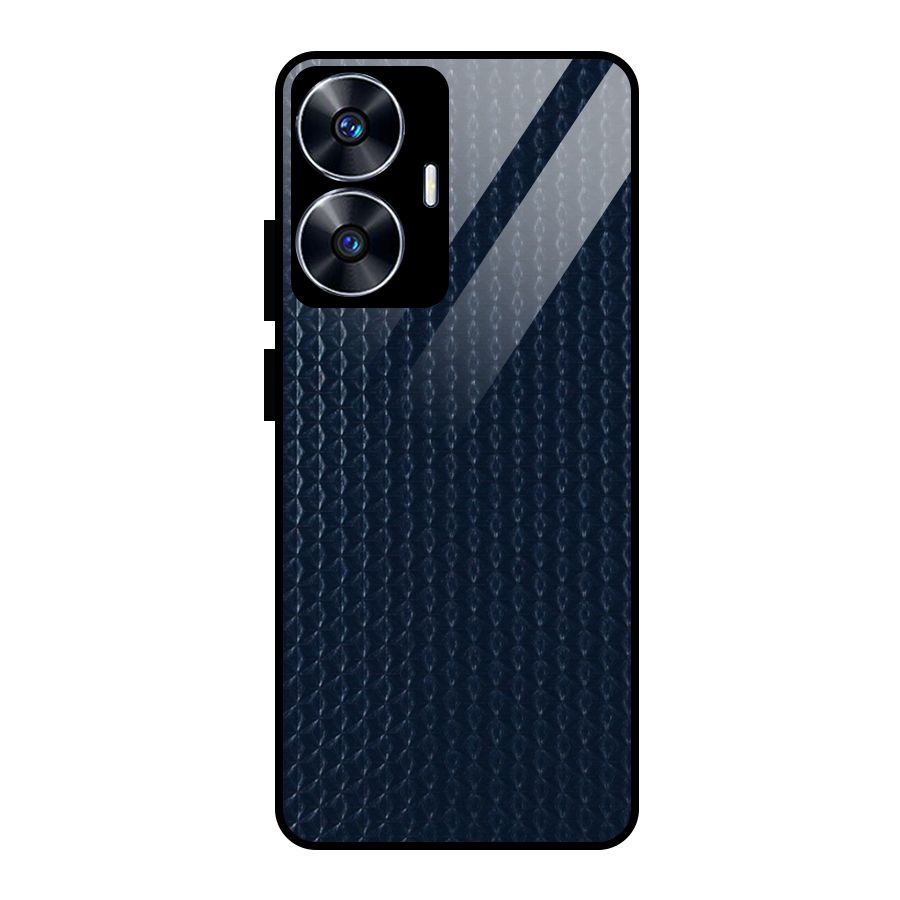 Blue Pattern Glass Back Case for Realme Narzo N55