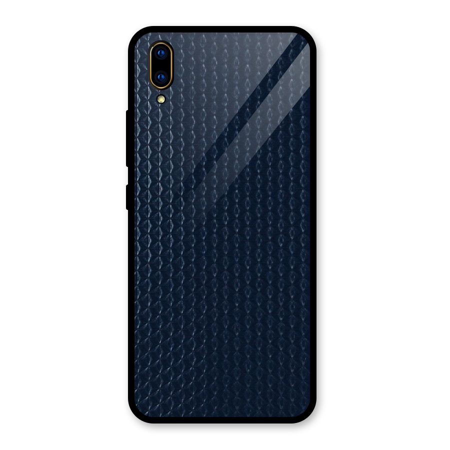 Blue Pattern Glass Back Case for Vivo V11 Pro
