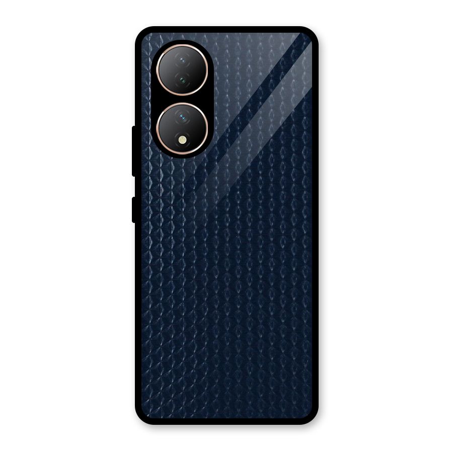 Blue Pattern Glass Back Case for Vivo Y100A