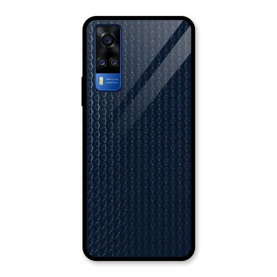 Blue Pattern Glass Back Case for Vivo Y31