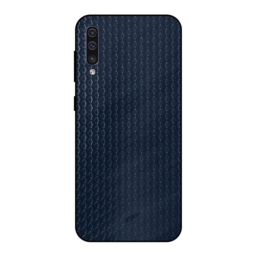 Blue Pattern Metal Back Case for Galaxy A50