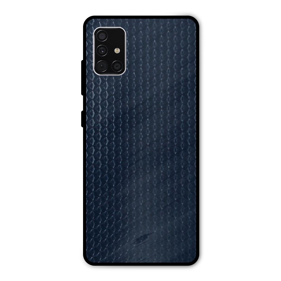 Blue Pattern Metal Back Case for Galaxy A51