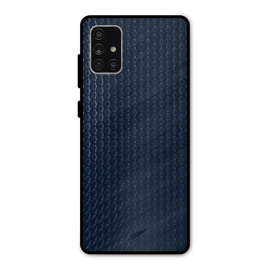 Blue Pattern Metal Back Case for Galaxy A71