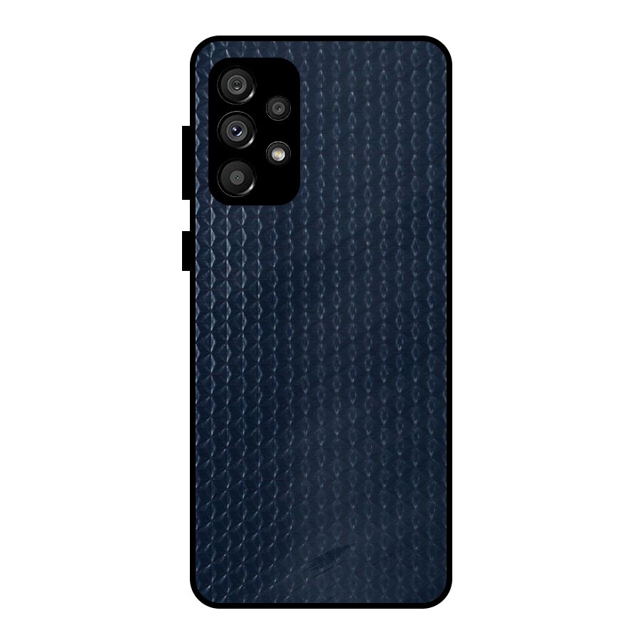 Blue Pattern Metal Back Case for Galaxy A73 5G
