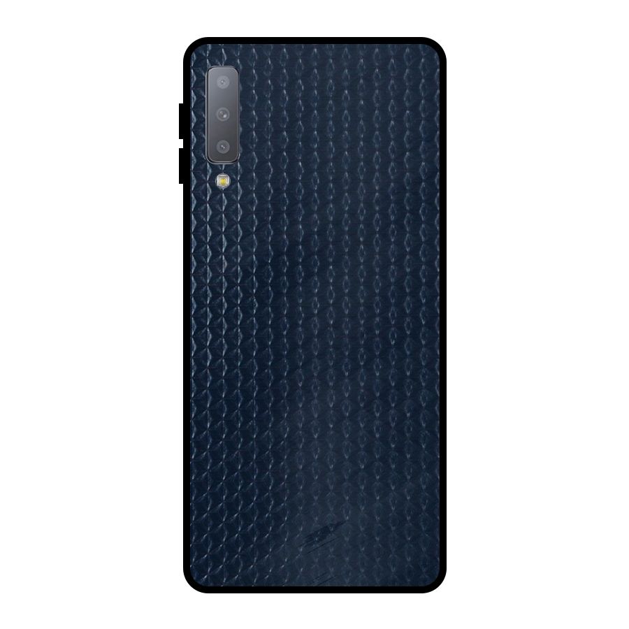 Blue Pattern Metal Back Case for Galaxy A7 (2018)
