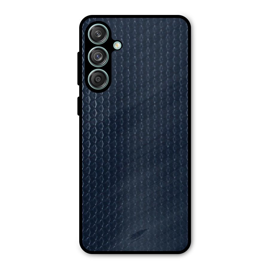 Blue Pattern Metal Back Case for Galaxy M55 5G