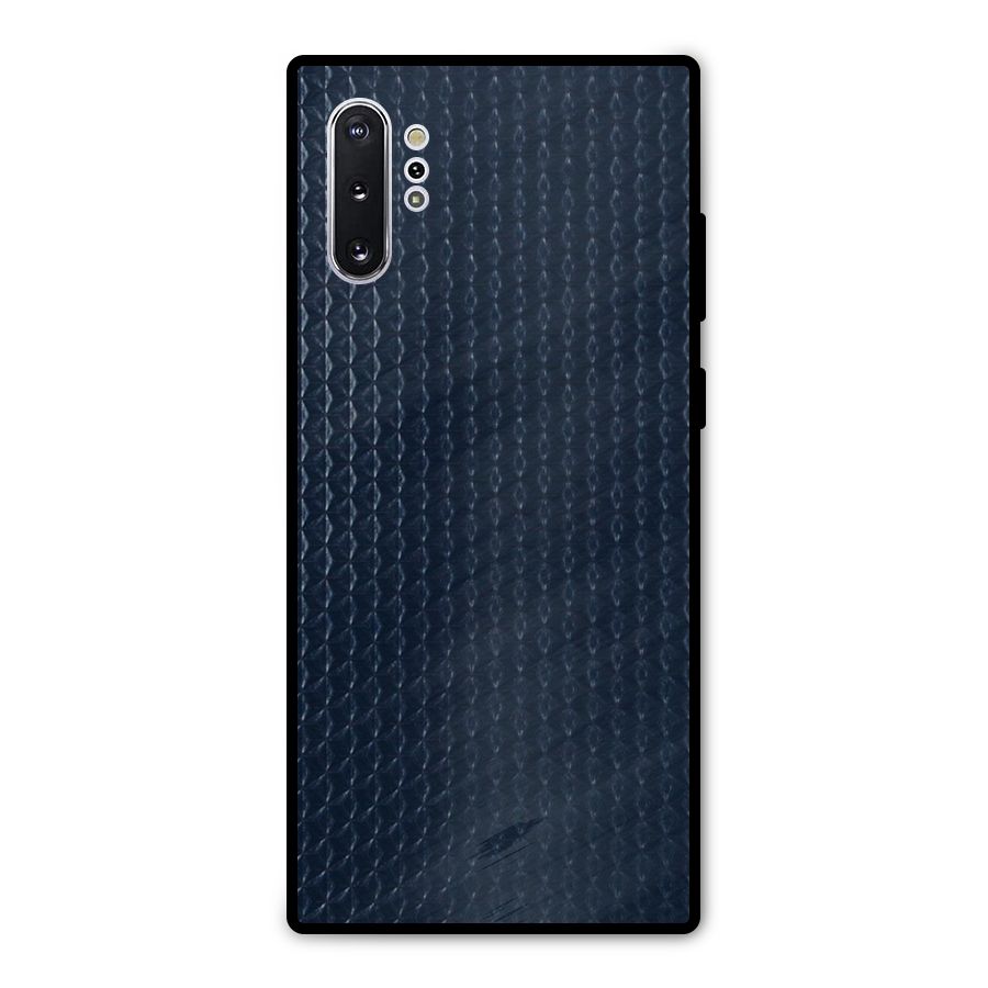 Blue Pattern Metal Back Case for Galaxy Note 10 Plus