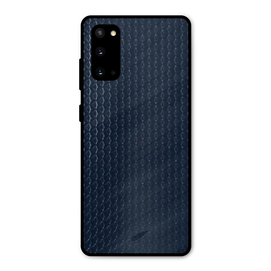 Blue Pattern Metal Back Case for Galaxy S20