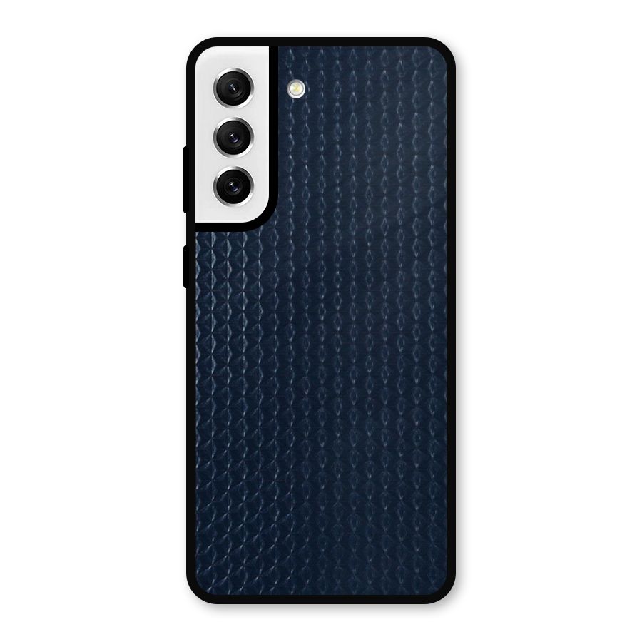 Blue Pattern Metal Back Case for Galaxy S21 FE 5G