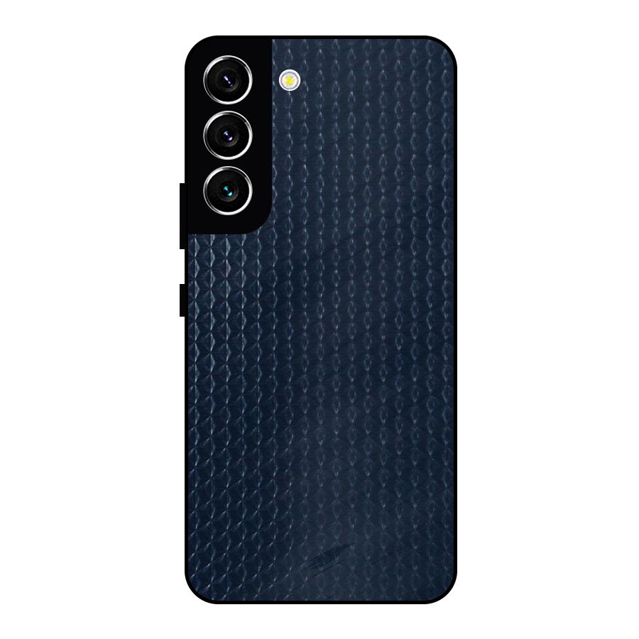 Blue Pattern Metal Back Case for Galaxy S22 5G