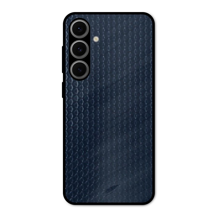 Blue Pattern Metal Back Case for Galaxy S24 FE
