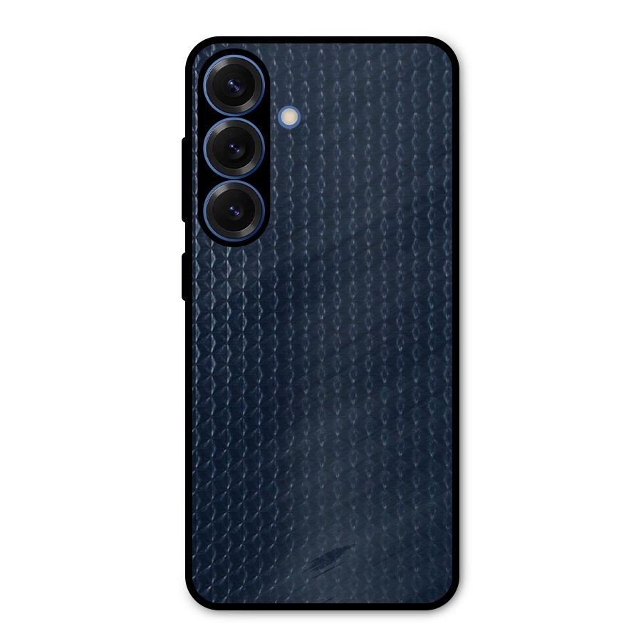 Blue Pattern Metal Back Case for Galaxy S25