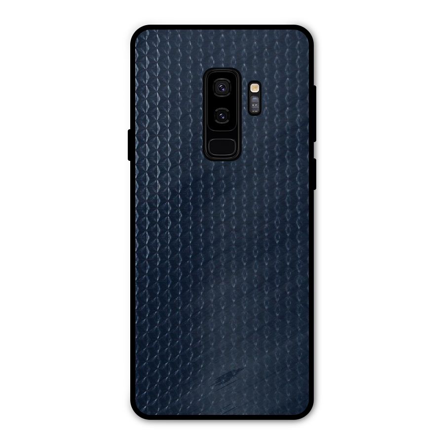 Blue Pattern Metal Back Case for Galaxy S9 Plus