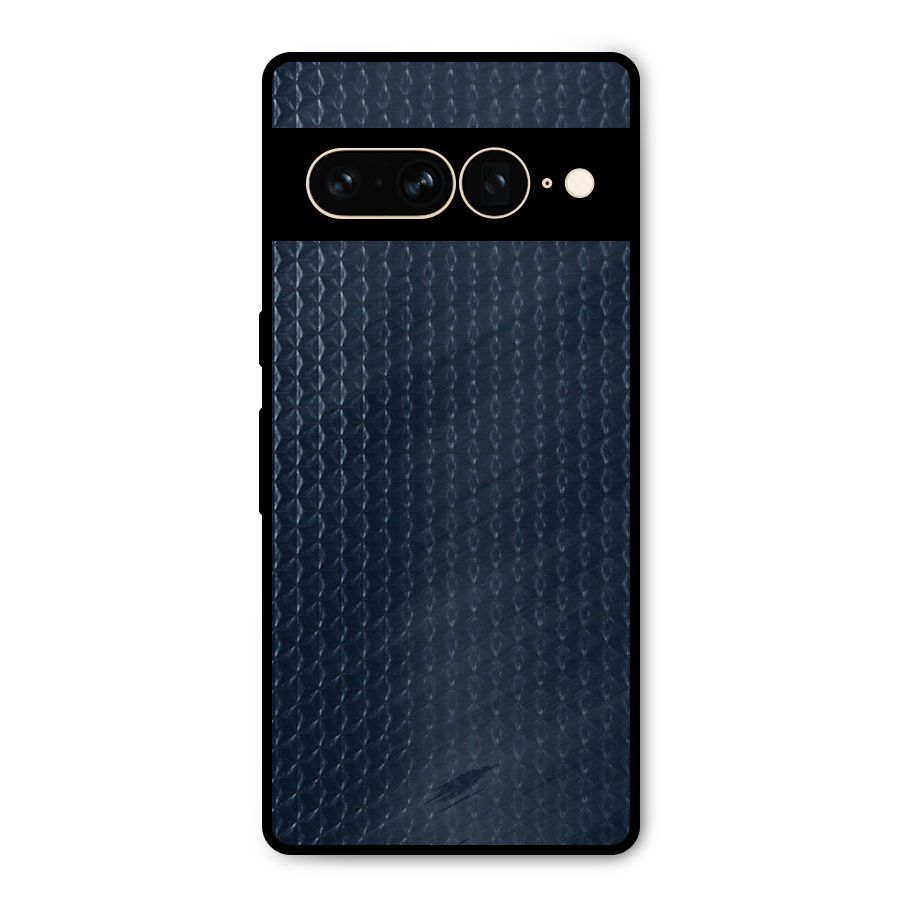 Blue Pattern Metal Back Case for Google Pixel 7 Pro