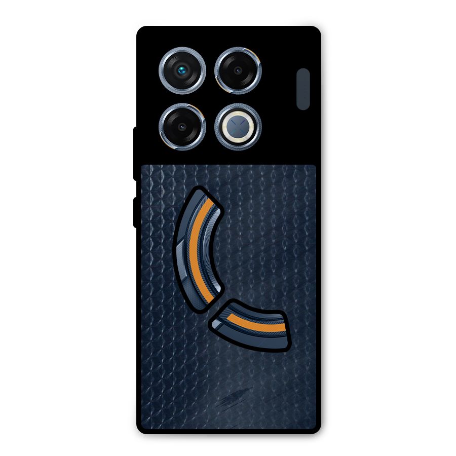Blue Pattern Metal Back Case for Infinix GT 20 Pro