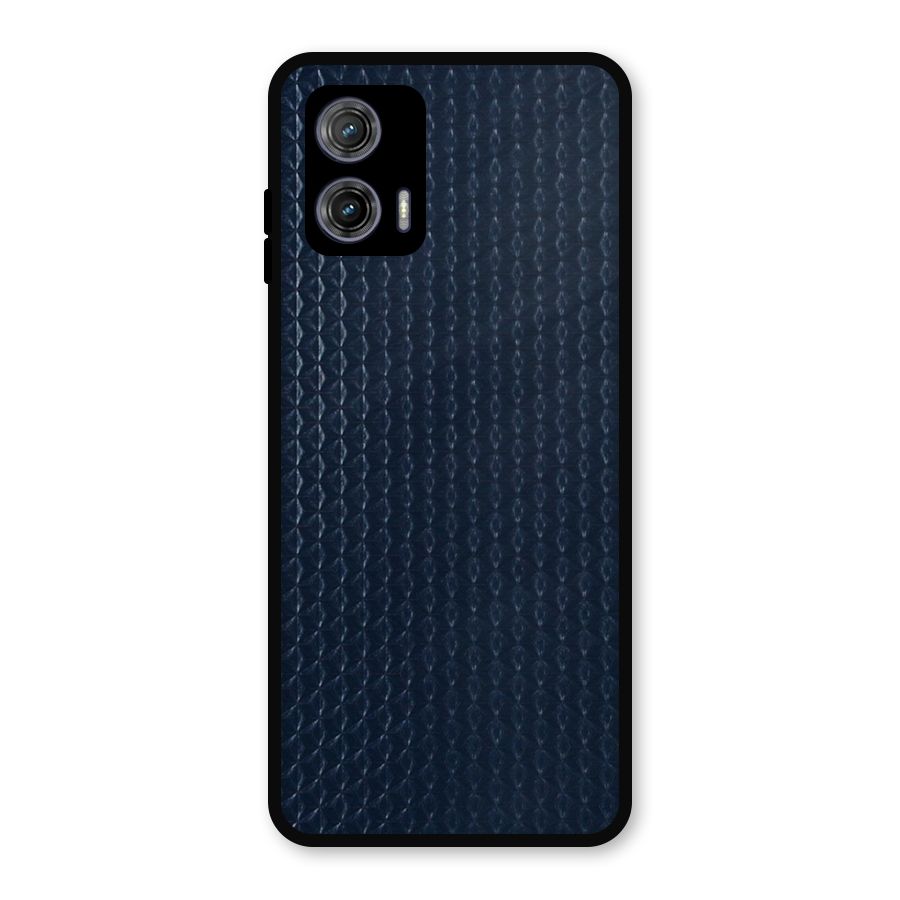 Blue Pattern Metal Back Case for Moto G73