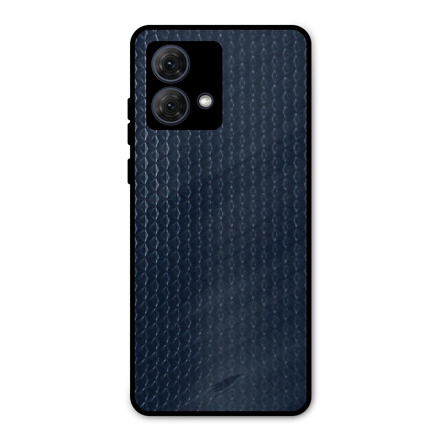 Blue Pattern Metal Back Case for Moto G84