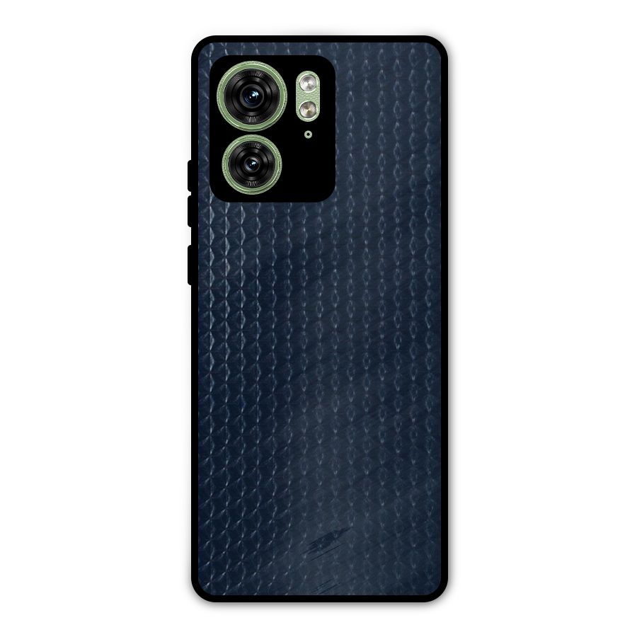 Blue Pattern Metal Back Case for Motorola Edge 40 5G
