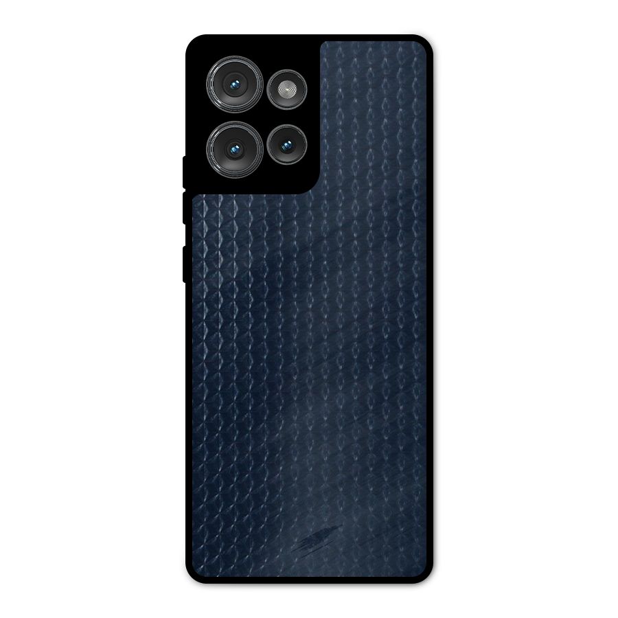 Blue Pattern Metal Back Case for Motorola Edge 50