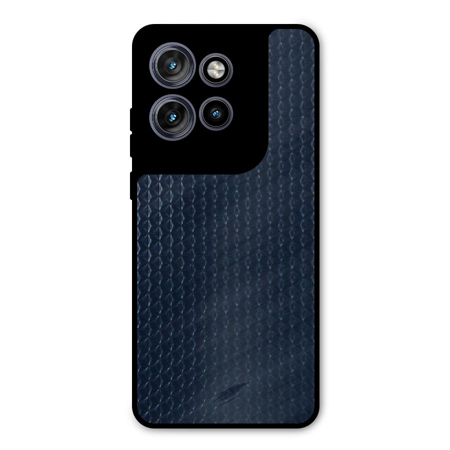 Blue Pattern Metal Back Case for Motorola Edge 50 Neo