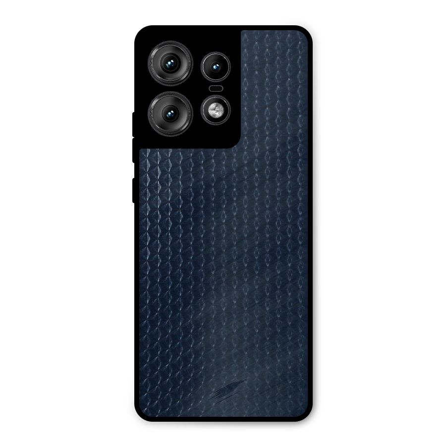 Blue Pattern Metal Back Case for Motorola Edge 50 Pro