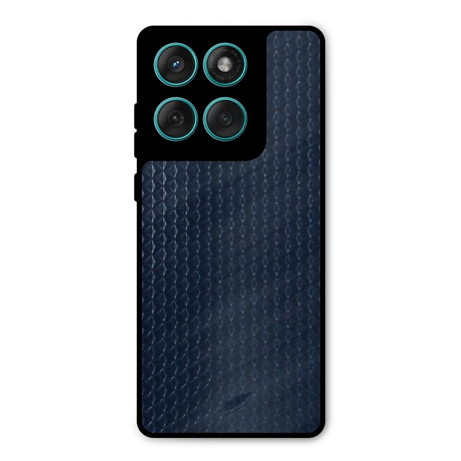 Blue Pattern Metal Back Case for Motorola Edge 60 Fusion