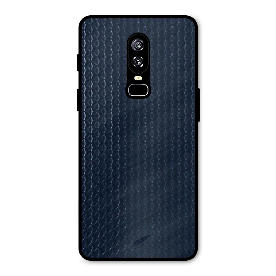 Blue Pattern Metal Back Case for OnePlus 6