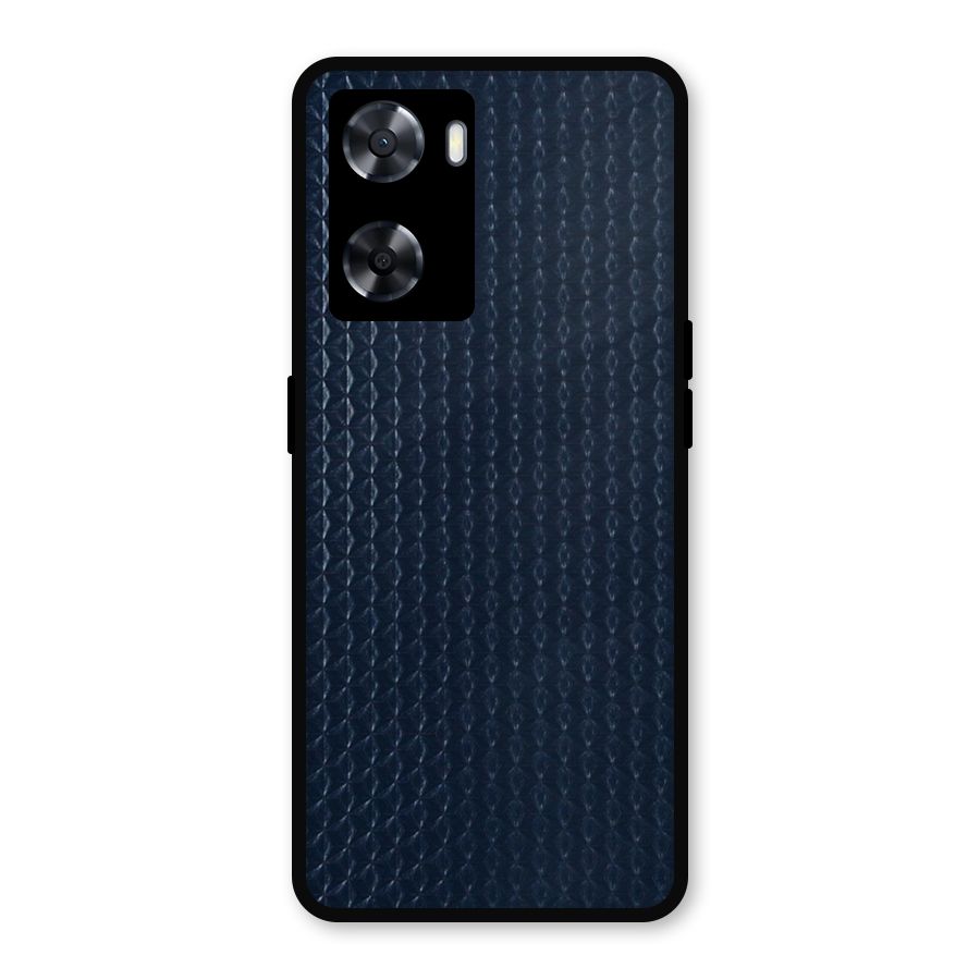 Blue Pattern Metal Back Case for Oppo A77