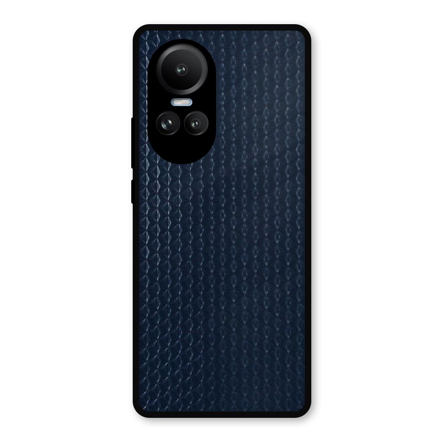 Blue Pattern Metal Back Case for Oppo Reno10