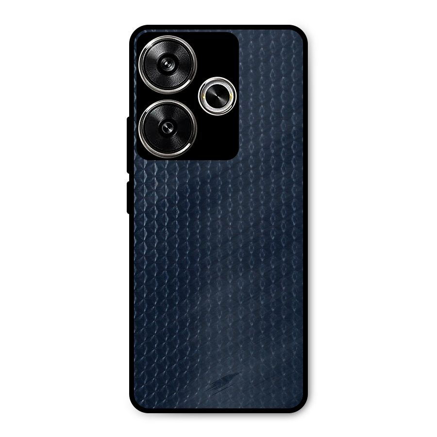 Blue Pattern Metal Back Case for Poco F6