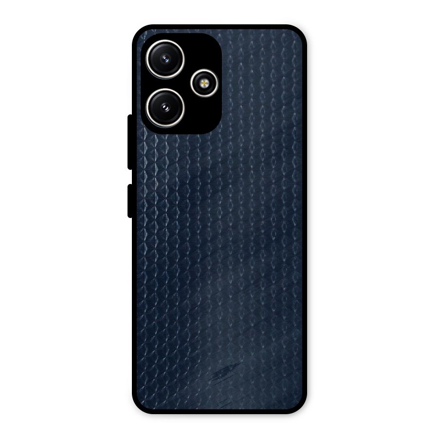 Blue Pattern Metal Back Case for Poco M6 Pro
