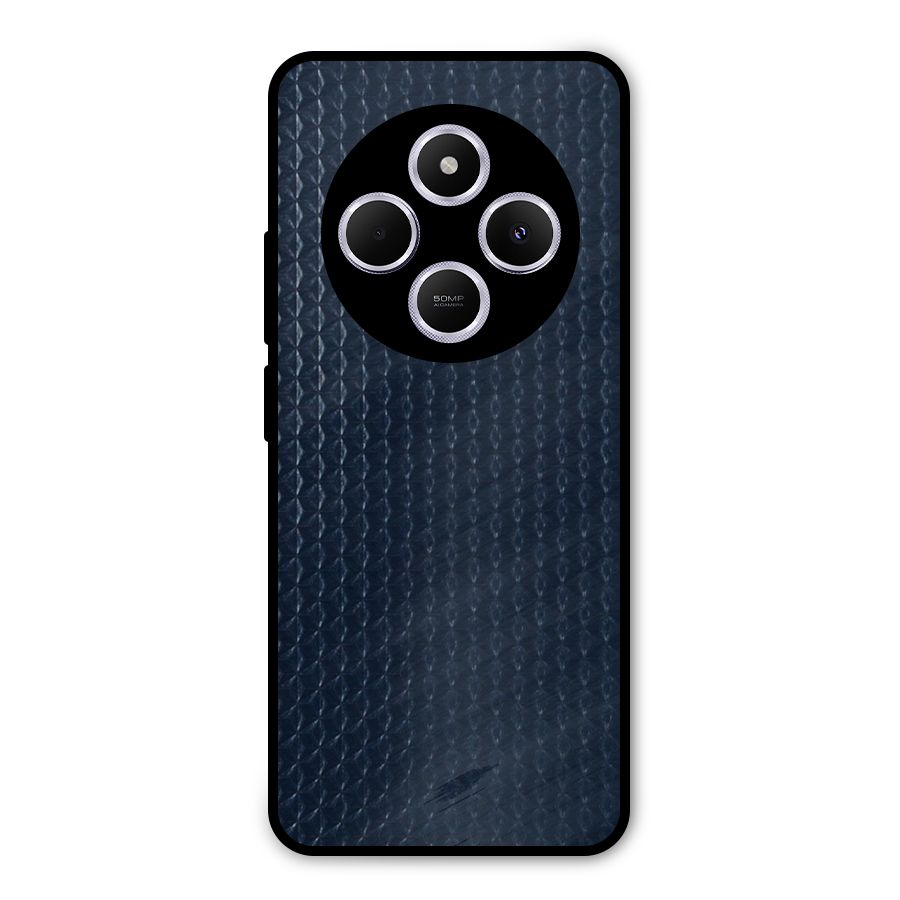 Blue Pattern Metal Back Case for Poco M7