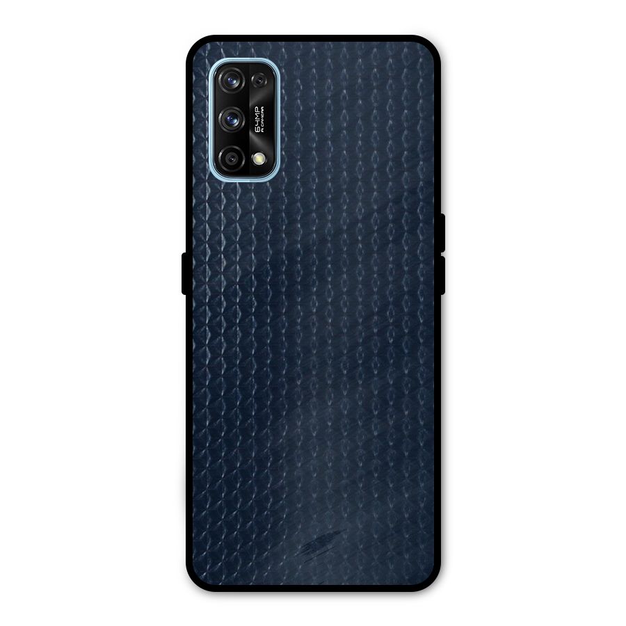 Blue Pattern Metal Back Case for Realme 7 Pro